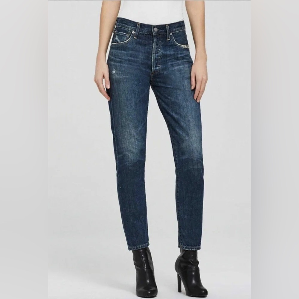 Citizens liya high rise classic fit crop jeans
